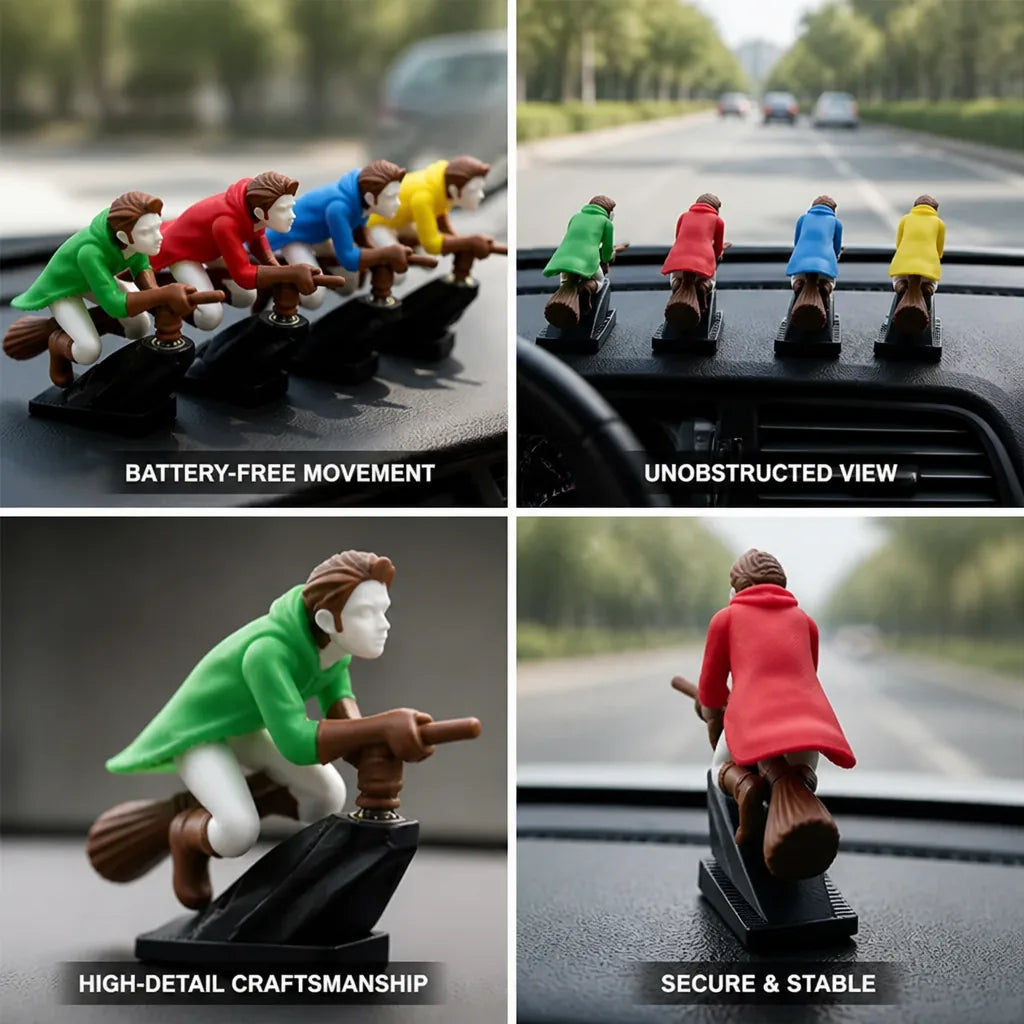 Car Dashboard Ornament Battery-Free Floating Set of 2
