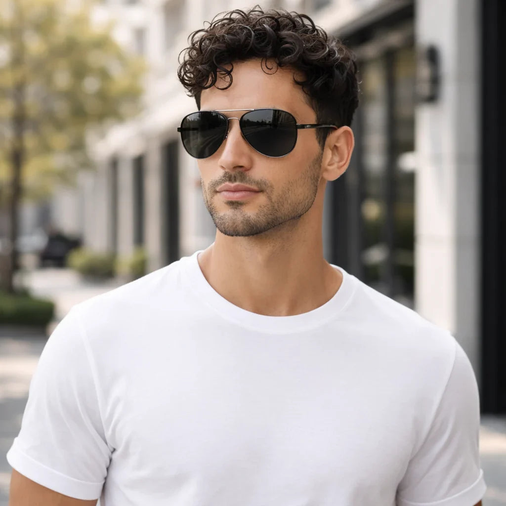 Polarized Aviator Sunglasses with UV400 Protection