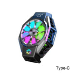 Mobile Fan | Clip-On Cooling Fan with Smart Temperature Display | Portable Solution for Mobile Devices