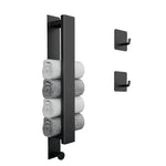 Modern Black Towel Rack with No-Drill Installation | Space-Saving Solution for Bathroom Organization