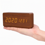 Eco Friendly LED Wood Alarm Clock