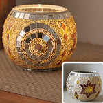 Colorful Glass Tea Light Holder for Home Decor