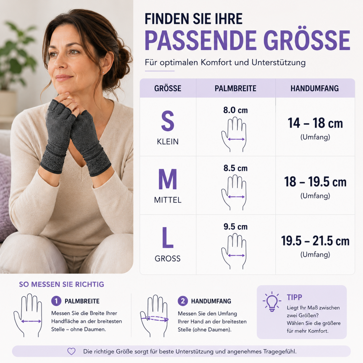 Fingerless Compression Gloves for Joint Support – Breathable Half-Finger Hand Braces for Everyday Tasks Comfort