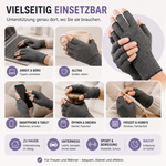 Fingerless Compression Gloves for Joint Support – Breathable Half-Finger Hand Braces for Everyday Tasks Comfort