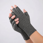 Fingerless Compression Gloves for Joint Support – Breathable Half-Finger Hand Braces for Everyday Tasks Comfort