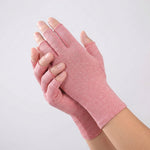 Fingerless Compression Gloves for Joint Support – Breathable Half-Finger Hand Braces for Everyday Tasks Comfort