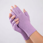 Fingerless Compression Gloves for Joint Support – Breathable Half-Finger Hand Braces for Everyday Tasks Comfort