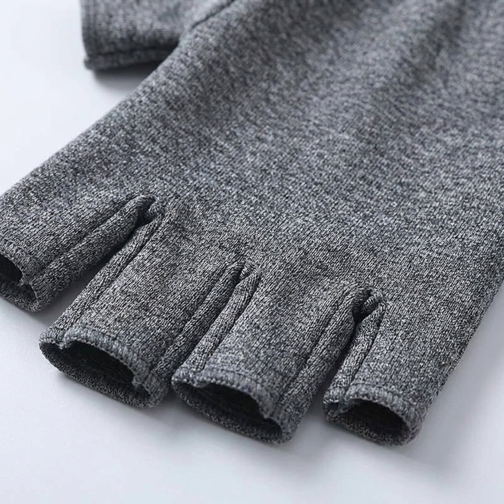 Fingerless Compression Gloves for Joint Support – Breathable Half-Finger Hand Braces for Everyday Tasks Comfort