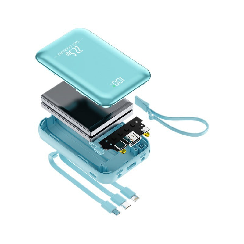 Dotisk Best Power Bank | Best Portable Charger with Fast Charging & Built-in Cables | Portable Power Bank for iPhone, Samsung & Android