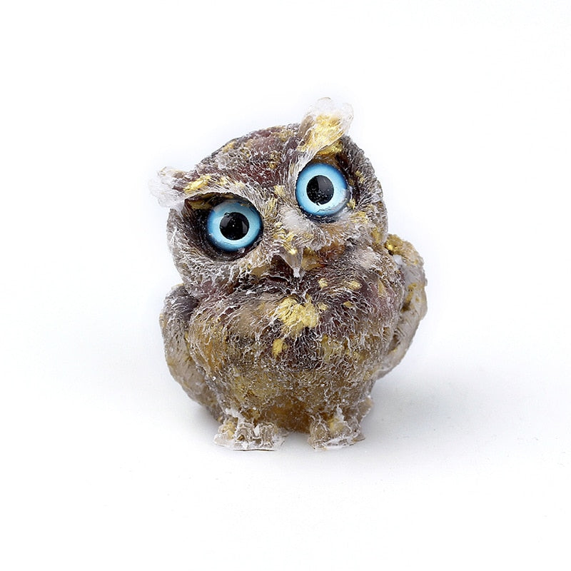 Unique Crystal Owl Decorative Figurine