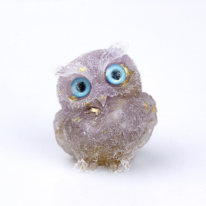 Unique Crystal Owl Decorative Figurine