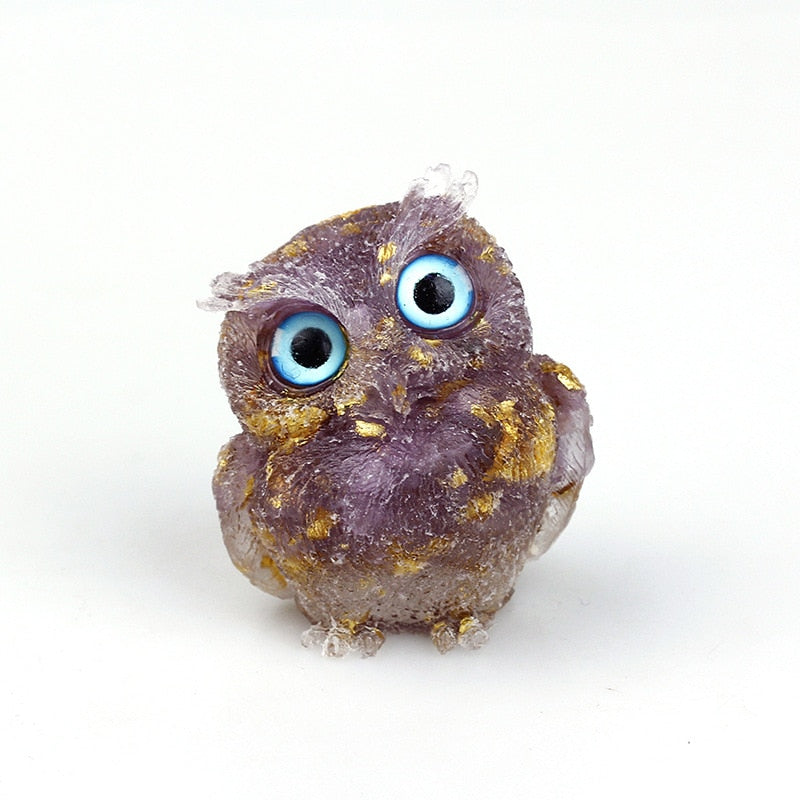 Unique Crystal Owl Decorative Figurine