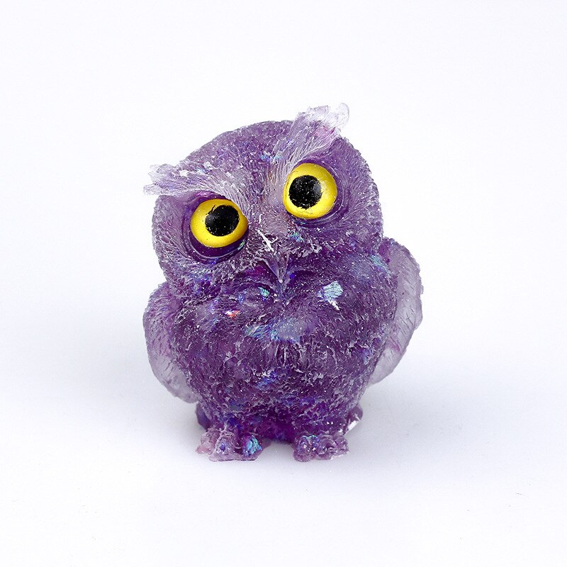 Unique Crystal Owl Decorative Figurine