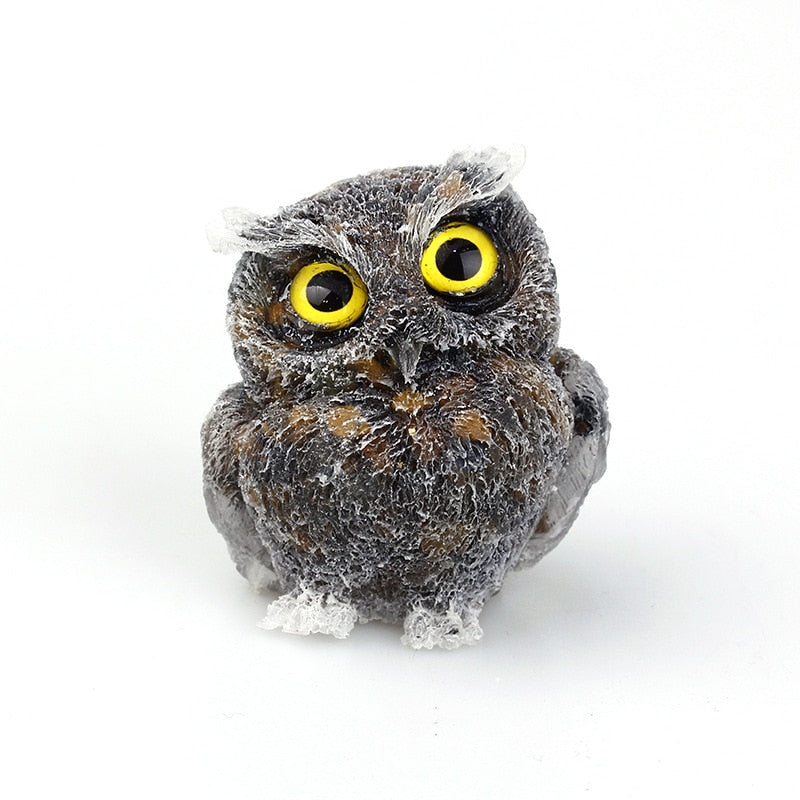 Unique Crystal Owl Decorative Figurine