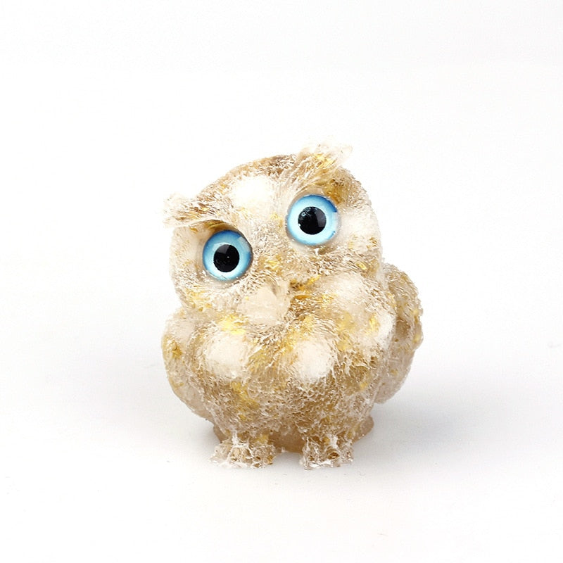Unique Crystal Owl Decorative Figurine