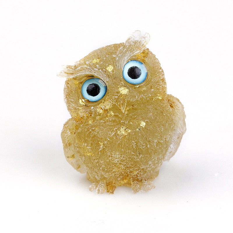 Unique Crystal Owl Decorative Figurine