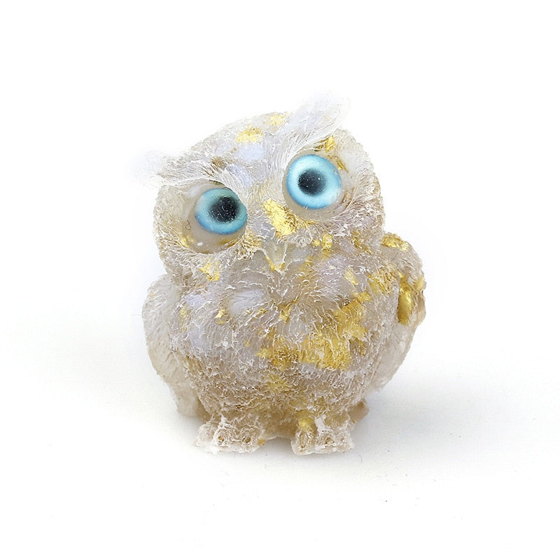Unique Crystal Owl Decorative Figurine