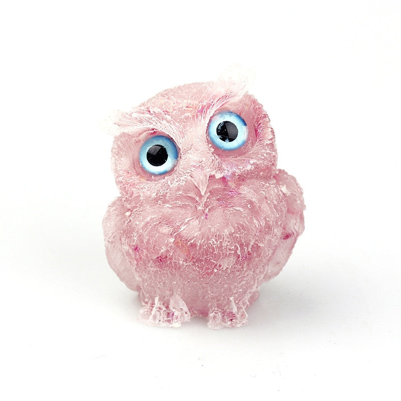 Unique Crystal Owl Decorative Figurine
