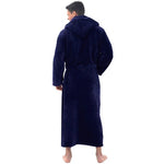 Cozy Fleece Hooded Robe for Women's Loungewear