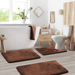 Premium Memory Foam Bath Mats Set – 3-Piece Soft and Absorbent Bathroom Mats