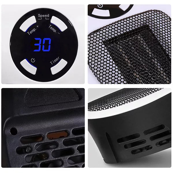 Portable Electric Space Heater with Remote