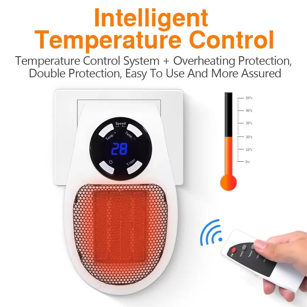 Portable Electric Space Heater with Remote