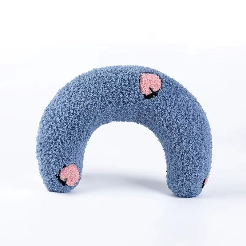 Plush Dog Bed with Soothing Pattern for Pet Calm