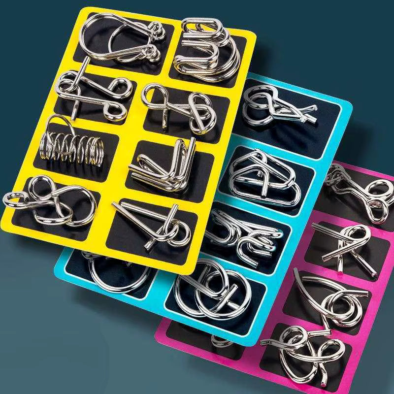 Challenging Metal Brain Teaser Puzzle Toy