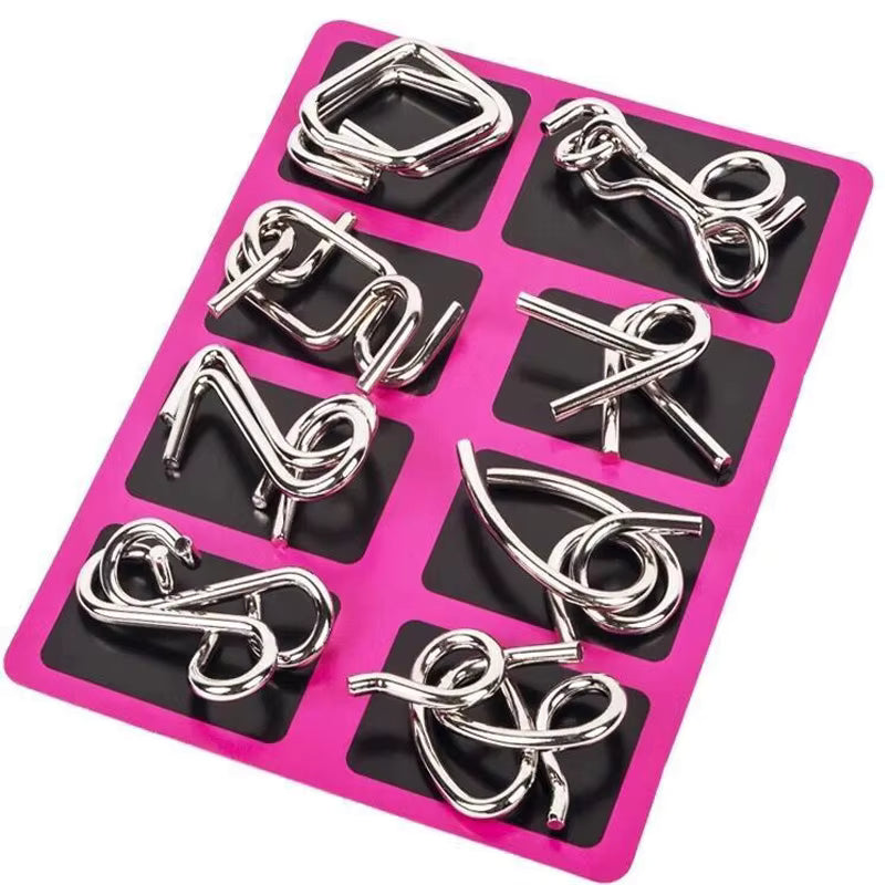 Challenging Metal Brain Teaser Puzzle Toy