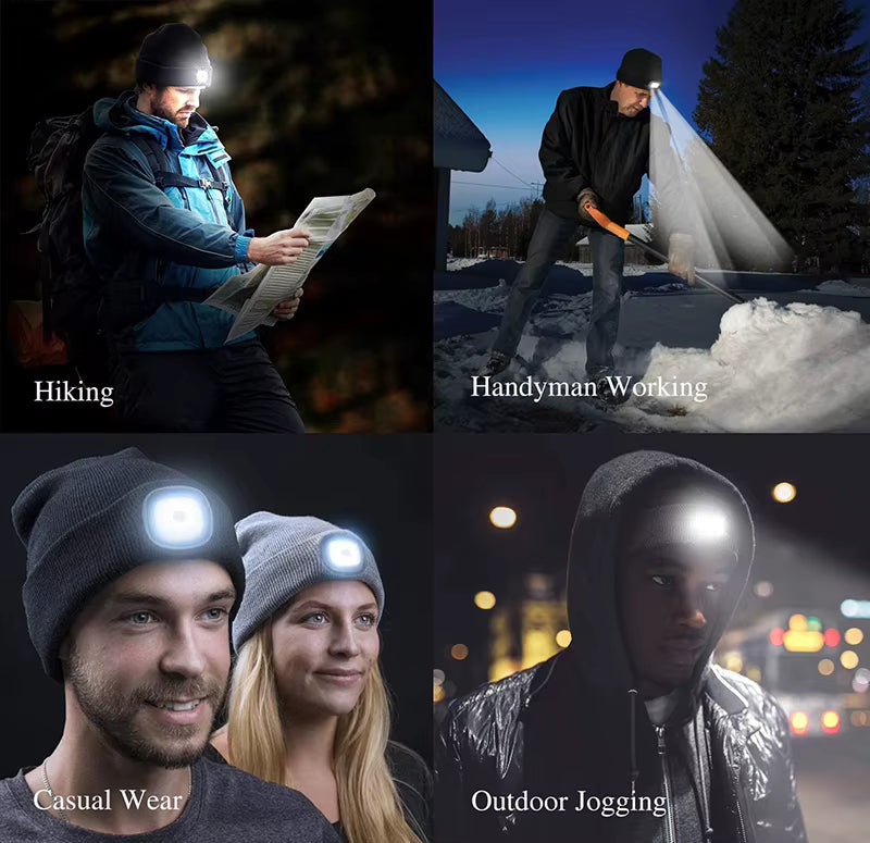 Bright LED Charging Cap Hat