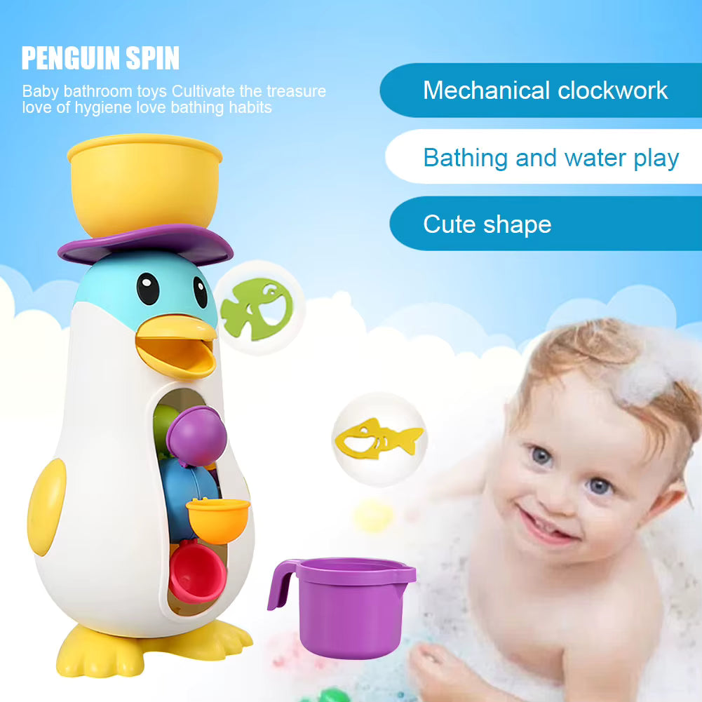Fun Penguin Bath Play Set for Kids