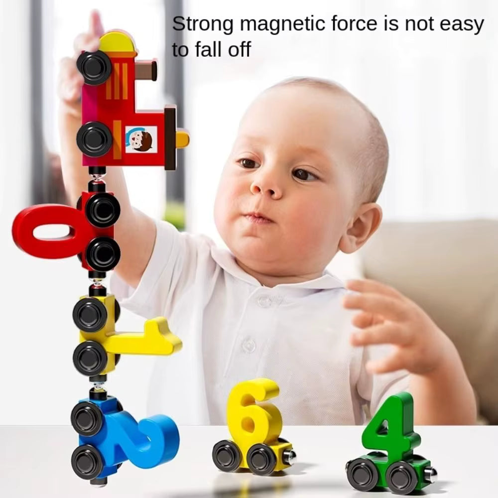 Fun Colorful Number Magnet Train