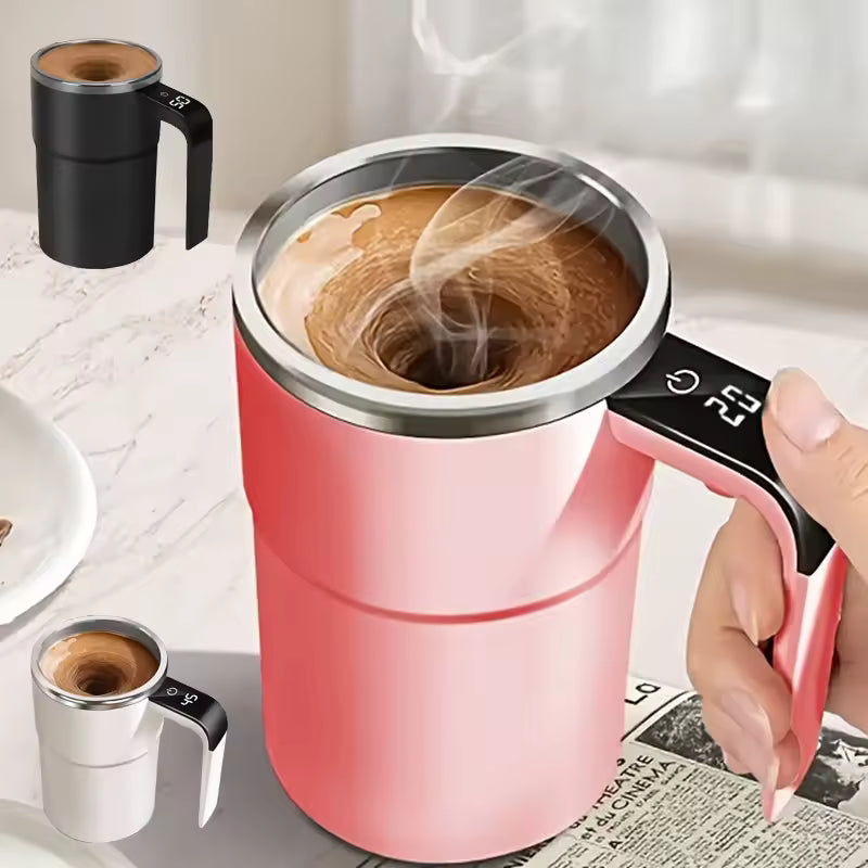 Intelligent Coffee Mug with Stirrer and Temp Control