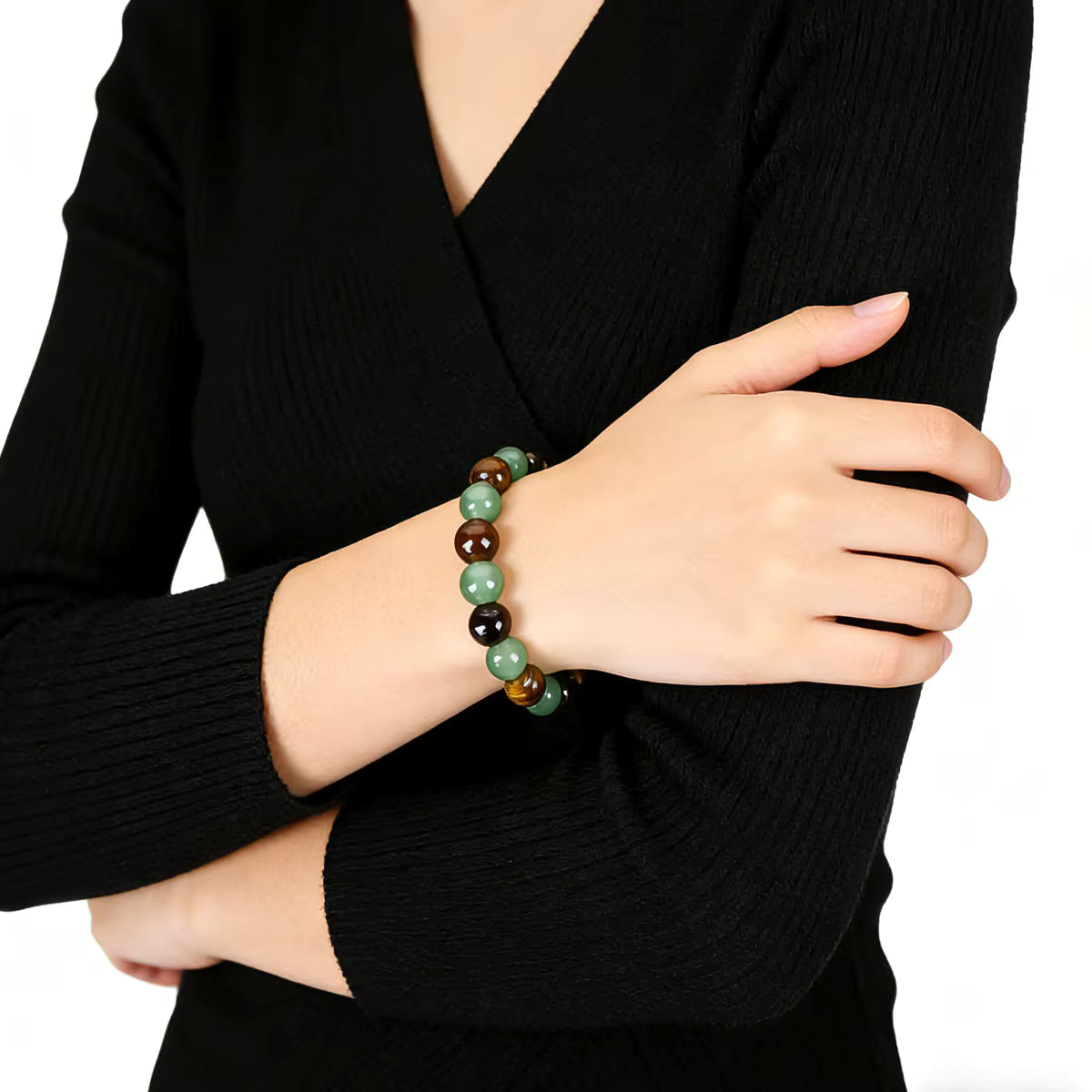 Luxury Protection Stone Bracelet Aventurine Tiger Eye