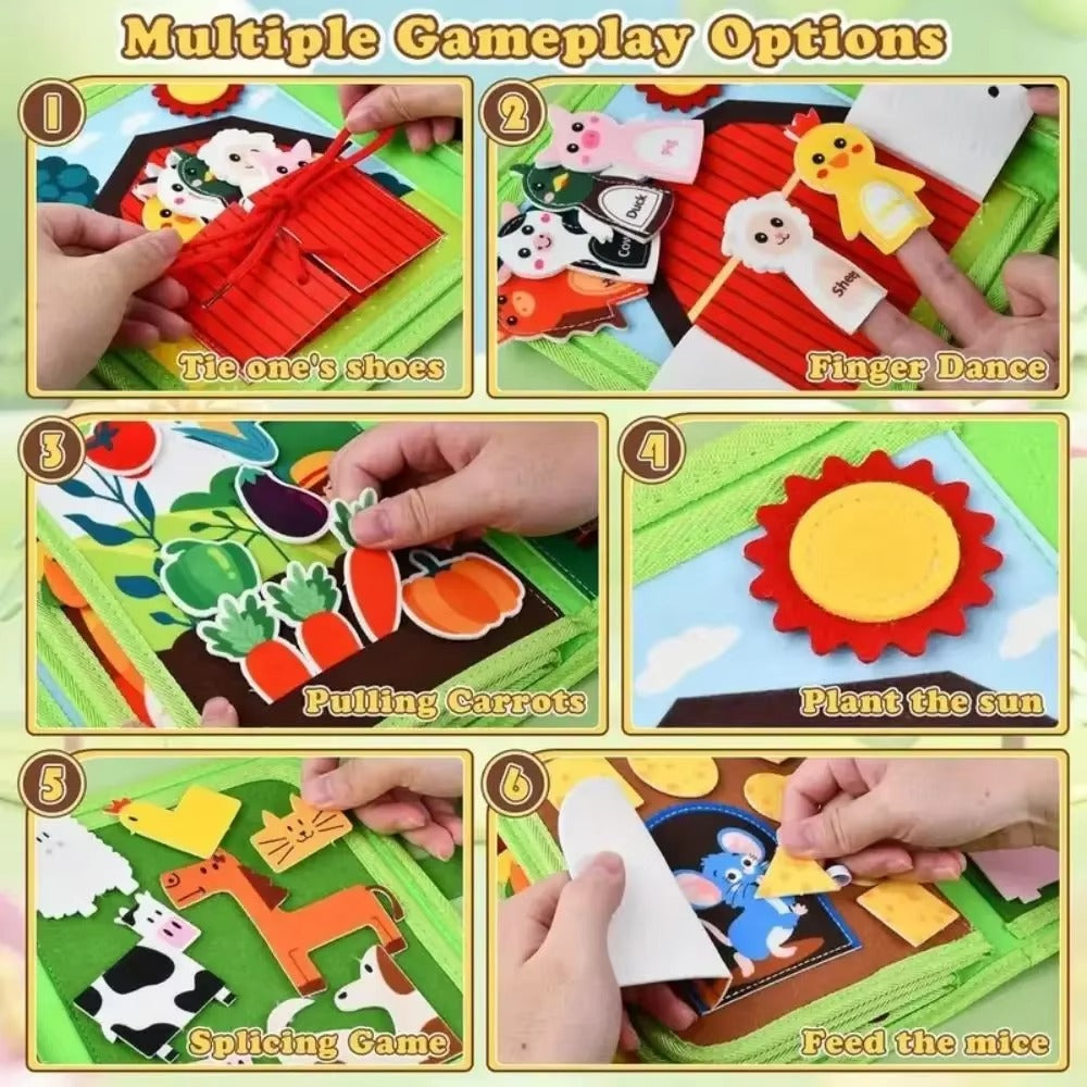 Fun Farm Animal Kids Learning Book