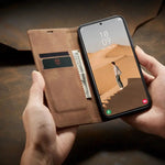 Leather Folio Phone Case with Card Slots – Samsung Galaxy S22, S22 Plus & S22 Ultra