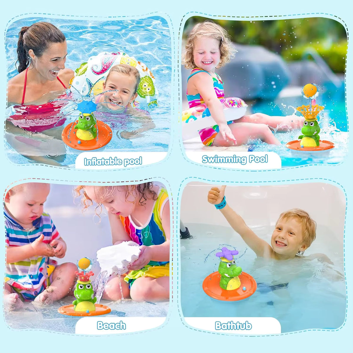 Fun LED Floating Crocodile Bath Toy