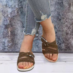 Women's Adjustable Hook & Loop Arch Support Sandals with Non-Slip Rubber Sole & All-Day Comfort
