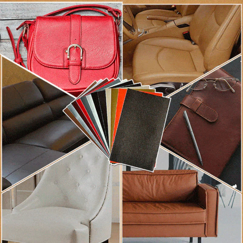 Self Adhesive Leather Patch for Car Seats, Leather Sofa Patch, Leather Scratch Repair for Jackets and Bags