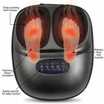 Electric Foot Massager with Rotating Nodes, Dual Heat Settings & Air Pressure for Home Relaxation After Work