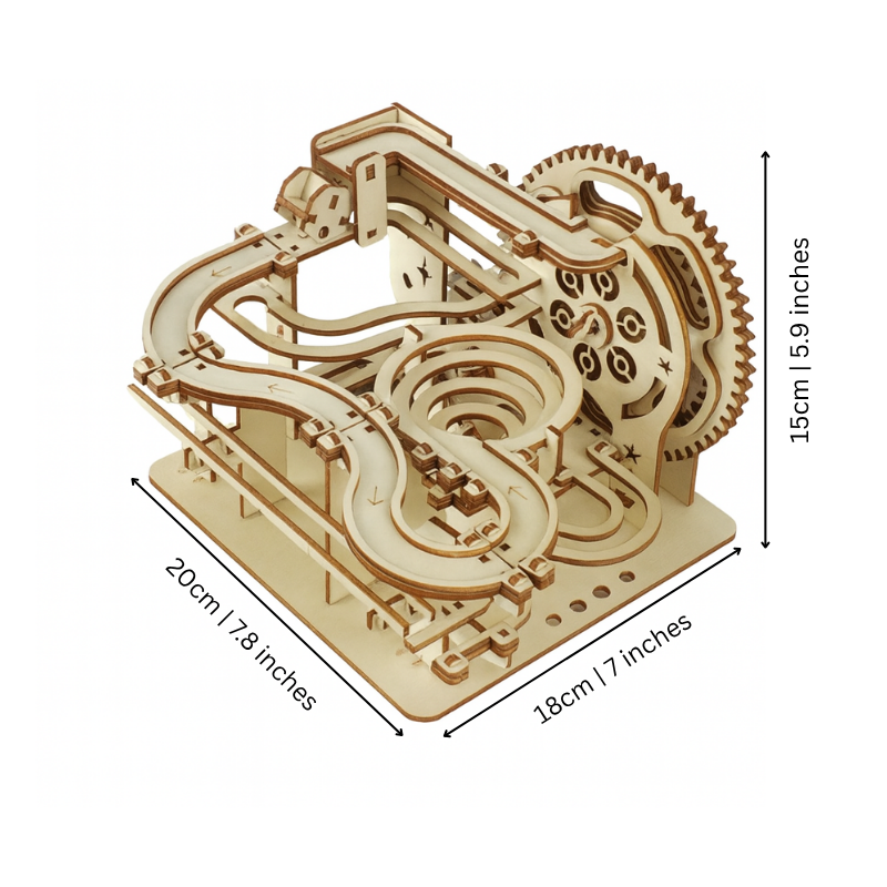 Natural Wooden Marble Run Kit