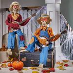 SkullGroove Halloween Decoration - Motion Activated Skeletons for Indoor Use