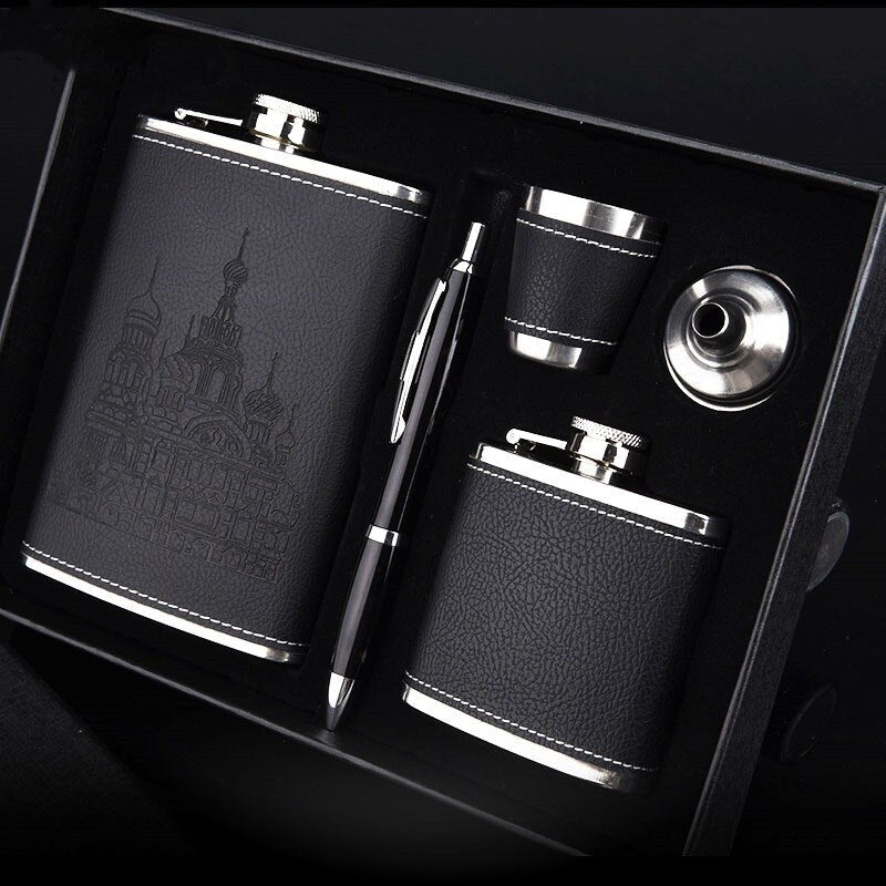 Premium Stainless Steel Flask Gift Set - Dotisk