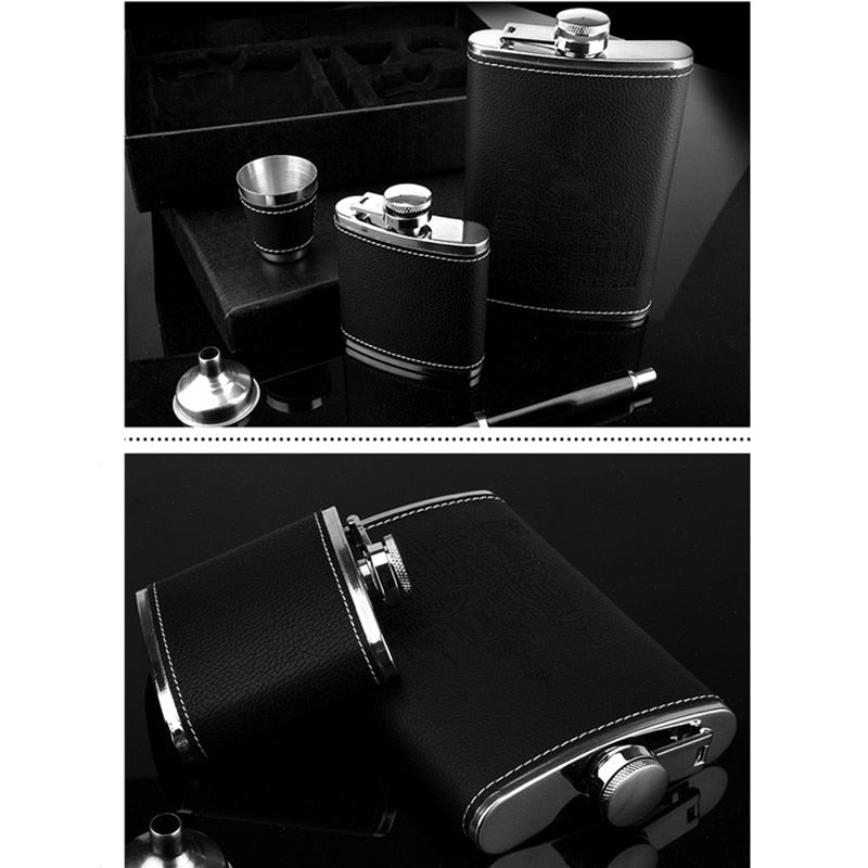 Premium Stainless Steel Flask Gift Set