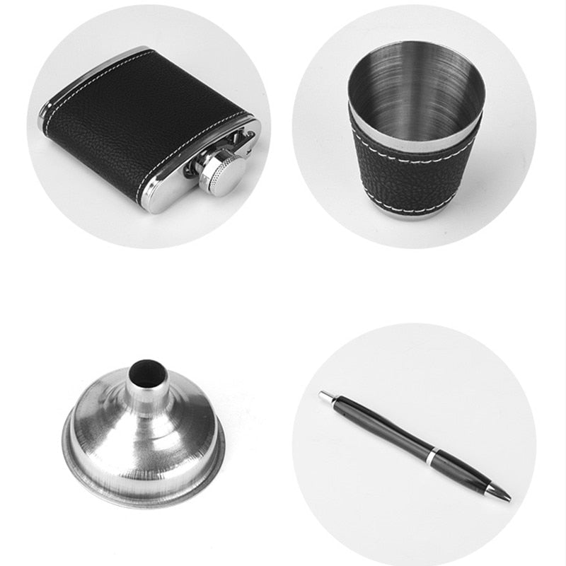 Premium Stainless Steel Flask Gift Set