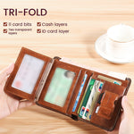 Dotisk Stylish Slim RFID Blocking Wallet for Men with Premium Leather Finish | Minimalist Design for Everyday Use