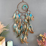 Blue Crystal Wall Hanging Dreamcatcher for Home Decor - Dotisk