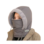 Fuzzy Hooded Head Warmer