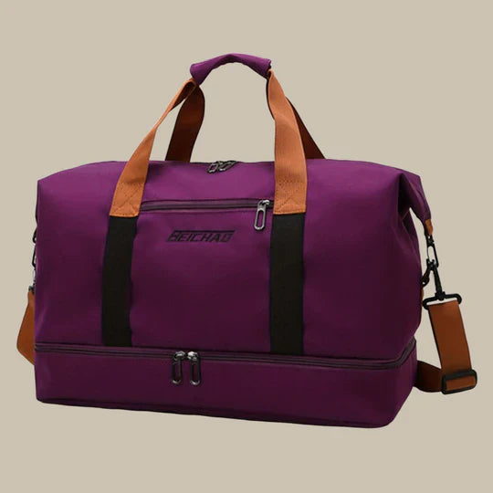 Dotisk Versatile Travel Duffel Bag with Multiple Pockets for Organized Storage | Durable Fabric for Gym and Weekend Getaways