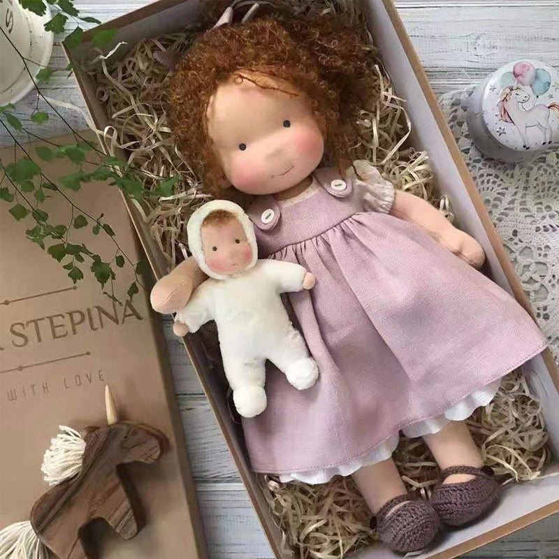 Artisan Wooden Educational Doll for Kids